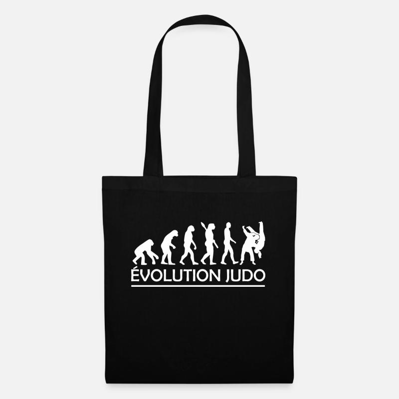 Evolution Judo / cadeau humour judo - Sac en tissu - noir