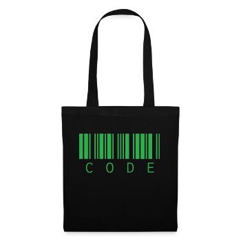code - Sac en tissu - noir - Devant