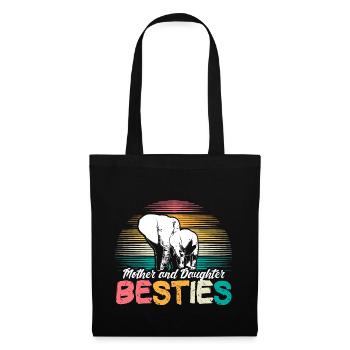 Mère et fille Cadeau d’amour de la fête des mères - Sac en tissu - noir - Devant
