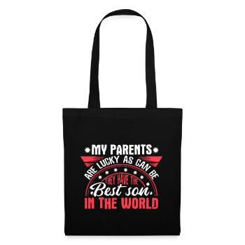 Fils Père Garçon - Sac en tissu - noir - Devant