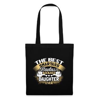 Best Daughter Daughters Sweet Gift Idea - Tote Bag - black - Front