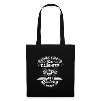 Idée cadeau de la famille fille Niedlich - Sac en tissu - noir - Devant