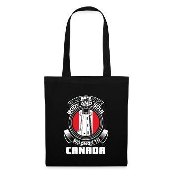 Canada Maple Flag - Tote Bag - black - Front