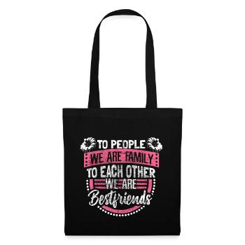 Mère Fille Amis Mère Amour - Sac en tissu - noir - Devant