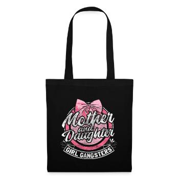 Mère Fille Famille Parents - Sac en tissu - noir - Devant