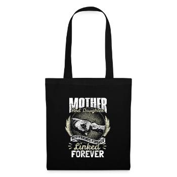 Mère et fille Fête des mères Amour - Sac en tissu - noir - Devant
