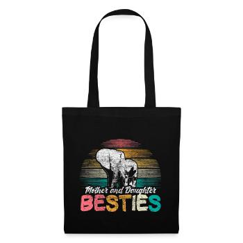 Mother Daughter Best Friends - Tote Bag - black - Front