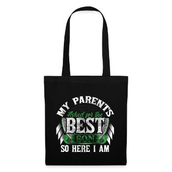 Meilleurs fils fils - Sac en tissu - noir - Devant