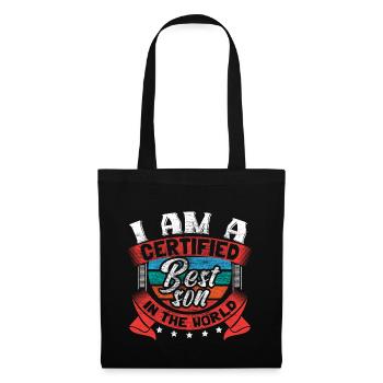 Idée de cadeau d’anniversaire du meilleur fils papa - Sac en tissu - noir - Devant