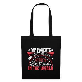 Cadeau Fils Enfant - Sac en tissu - noir - Devant