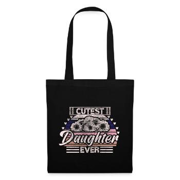 Fille de la famille Filles - Sac en tissu - noir - Devant