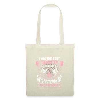Idée cadeau de père fille - Sac en tissu - nature - Devant