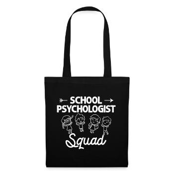 Schulpsychologe Schulpsychologie Psychologie - Stoffbeutel - Schwarz - Vorne