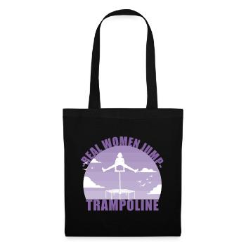 Real Women Jump Trampolines / Jumping Fitness - Tote Bag - black - Front