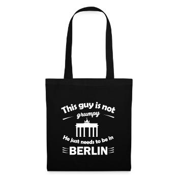 Chez soi à Berlin - Sac en tissu - noir - Devant