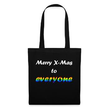 LGBTQ Merry Christmas to all Rainbow Flag - Tote Bag - black - Front