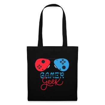 Gamer Geek Cadeau Jeux Video Console De Jeux - Sac en tissu - noir - Devant