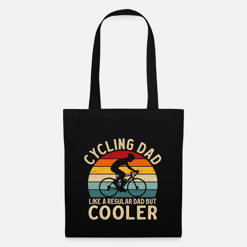 cycling dad like a regular dad but cooler - Tote Bag - black