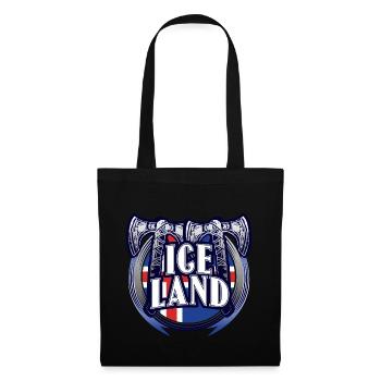 Iceland North Republic Gift Idea - Tote Bag - black - Front