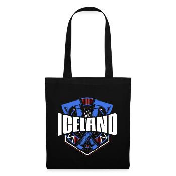 Island Reykjavik Stolz - Stoffbeutel - Schwarz - Vorne