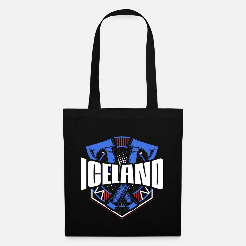 Island Reykjavik Stolz - Stoffbeutel - Schwarz