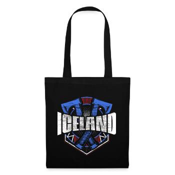 Idée cadeau du drapeau nord de l’Islande - Sac en tissu - noir - Devant