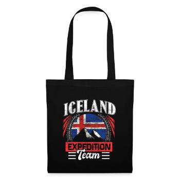 Iceland State Gift Idea - Tote Bag - black - Front