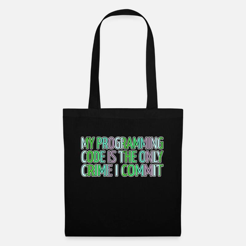 Les blagues en langage informatique présentent le développeur backend - Sac en tissu - noir