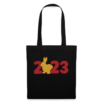 2023 Rabbit Red Gold - Tote Bag - black - Front