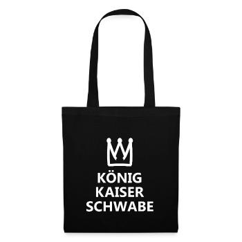 Majestät aus dem Schwabenland - Stoffbeutel - Schwarz - Vorne
