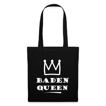 Königin aus Baden - Stoffbeutel - Schwarz - Vorne