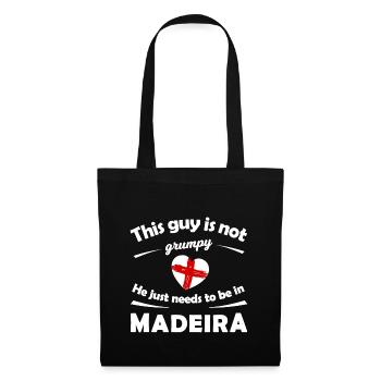 Daheim in Madeira - Stoffbeutel - Schwarz - Vorne