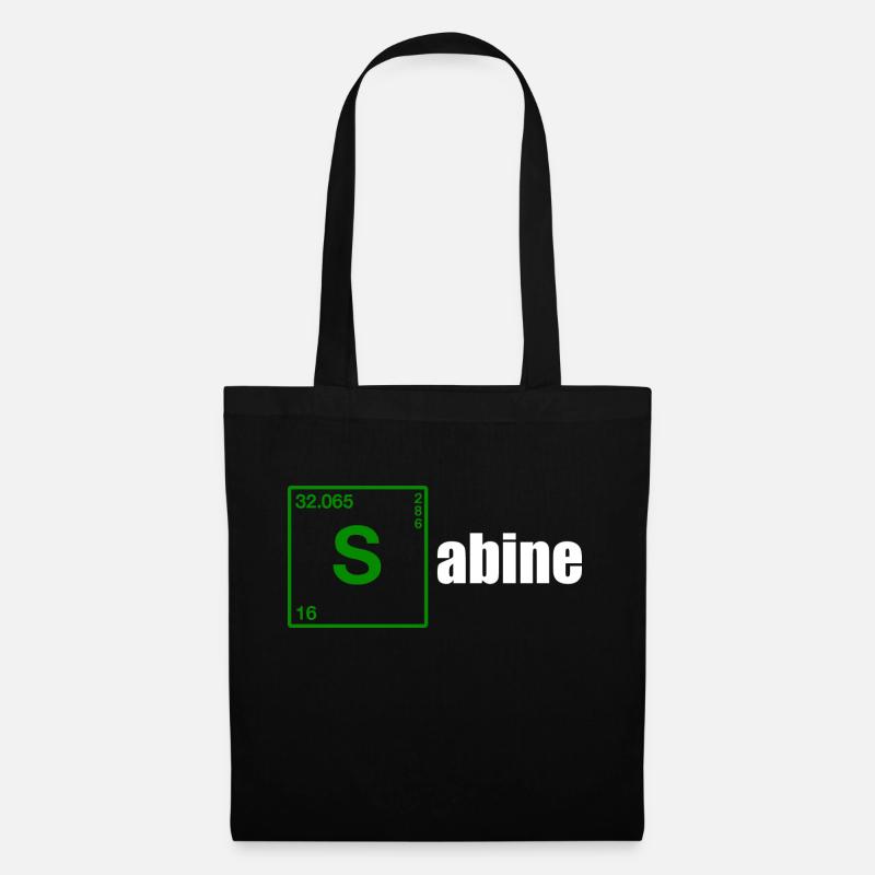 Sabine Geschenk white - Stoffbeutel - Schwarz