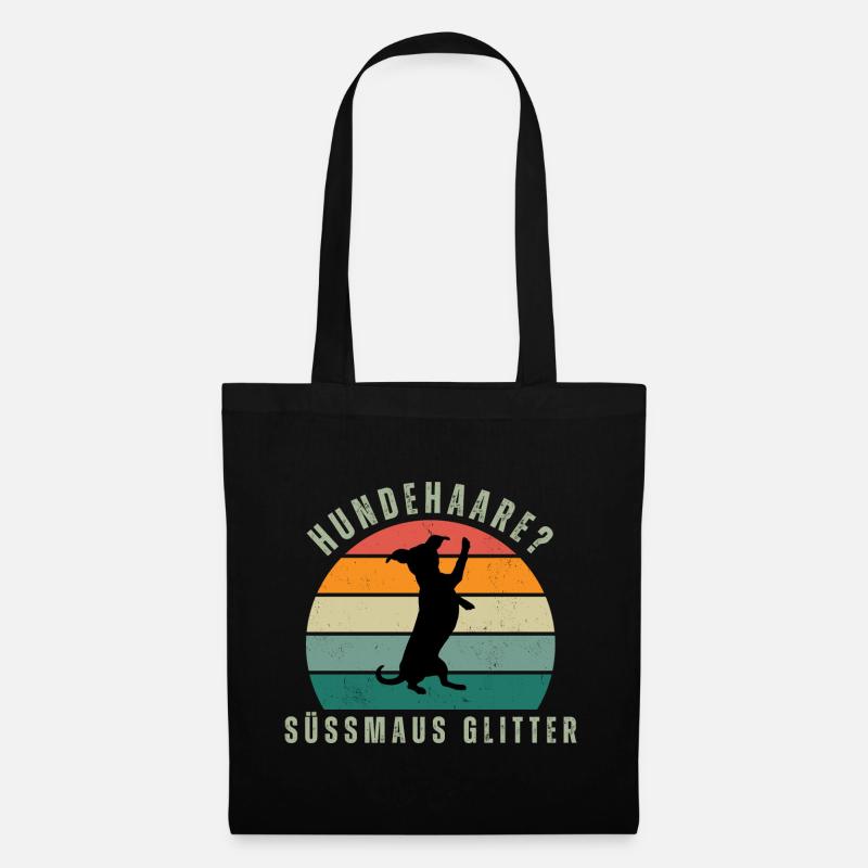 Süssmaus Glitter Retro Sunset - Stoffbeutel - Schwarz