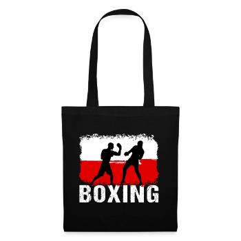 Boxing Polen Kampfsport Boxer - Stoffbeutel - Schwarz - Vorne