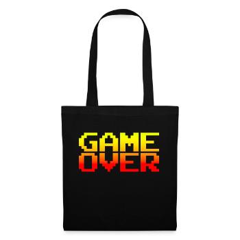 Game Over Retro Design - Stoffbeutel - Schwarz - Vorne