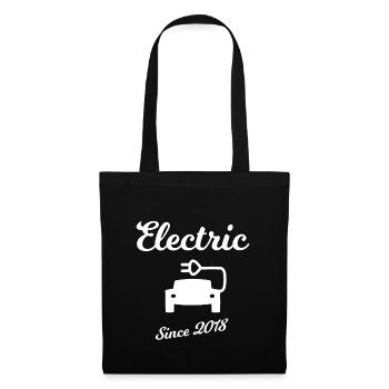 Électrique depuis 2018 - Sac en tissu - noir - Devant