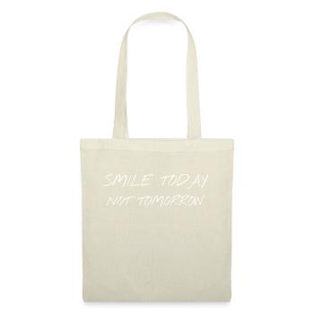 Smile today - Stoffbeutel - Natur - Vorne