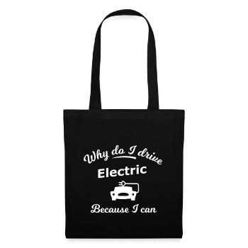 Véhicules électriques - Sac en tissu - noir - Devant