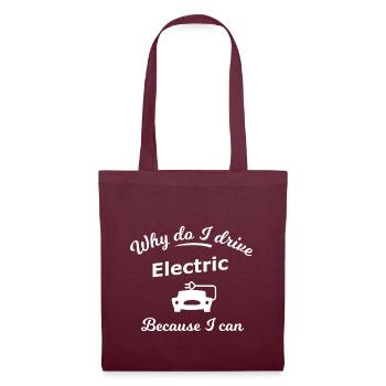 Véhicules électriques - Sac en tissu - bordeaux - Devant