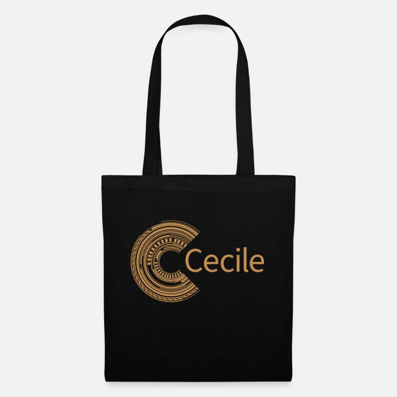 Pour Cécile - Sac en tissu - noir