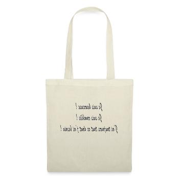 Affirmations positives femme v1 - Sac en tissu - nature - Devant