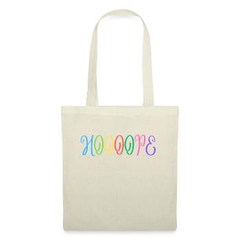 "HOOOOPE: un message positif pour vos murs" - Sac en tissu - nature - Devant