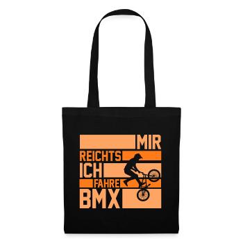 Fahrrad BMX - Stoffbeutel - Schwarz - Vorne