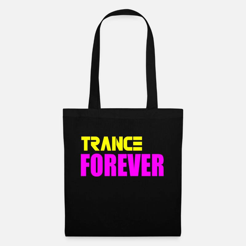 Trance forever - Tote Bag - black