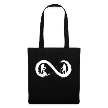 Hiking to infinity - Tote Bag - black - Front