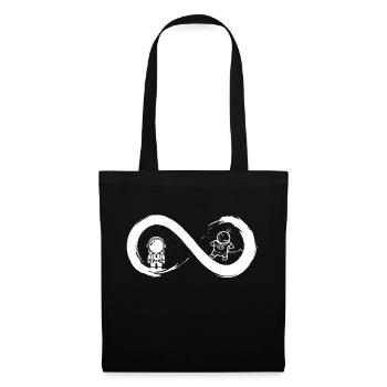 Infinity-Astronaut - Stoffbeutel - Schwarz - Vorne