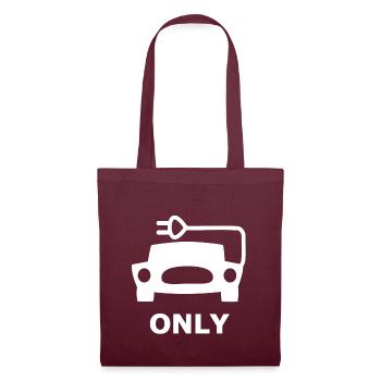 Parking pour voitures électriques - Sac en tissu - bordeaux - Devant