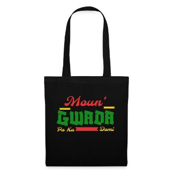 Moun Gwada pa ka domi png - Sac en tissu - noir - Devant