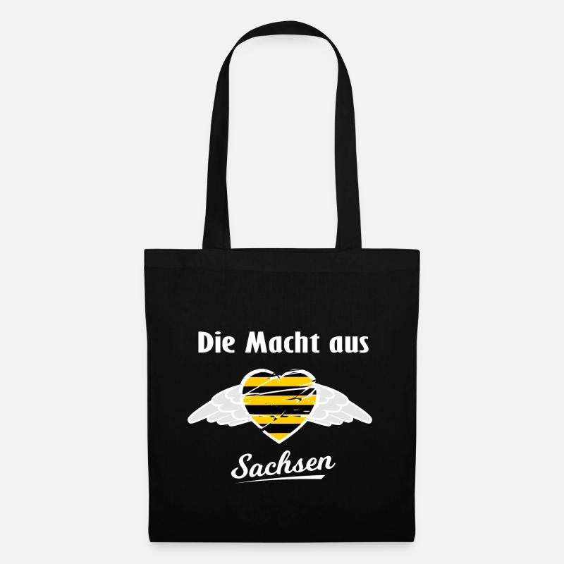 Die Macht aus Sachsen - Stoffbeutel - Schwarz